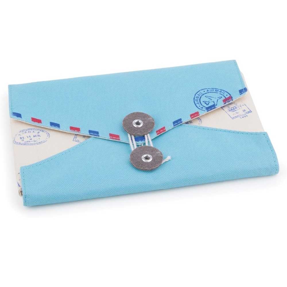 Umbra - Envelope Travel Storage Jewelry Organizer - Surf Blue